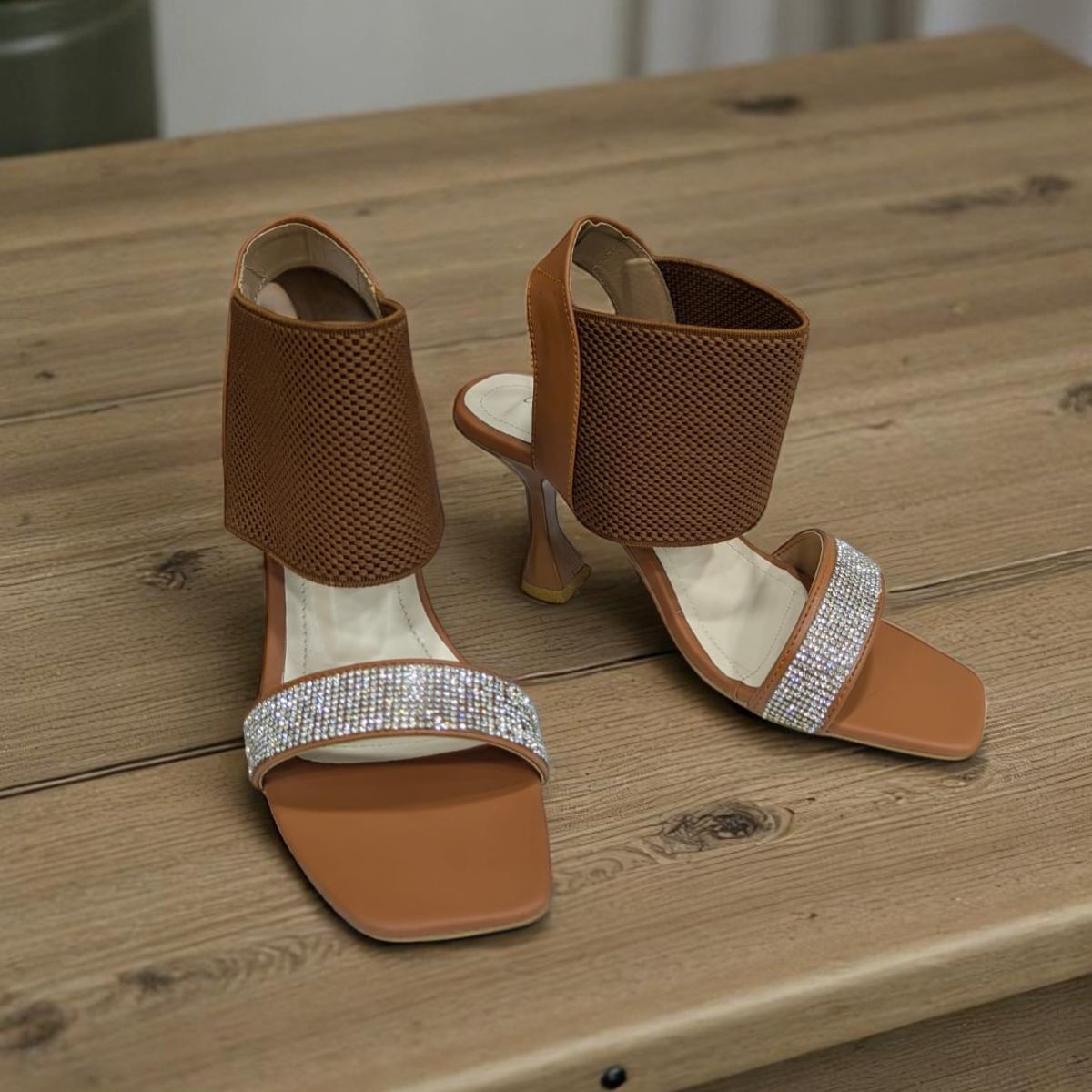 Slide Stuart Weitzman Brown Sandals 3 Inch Heels Stylish Heel