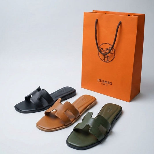 Bella Cross Slide Sandals – Flat Slip-On for Women