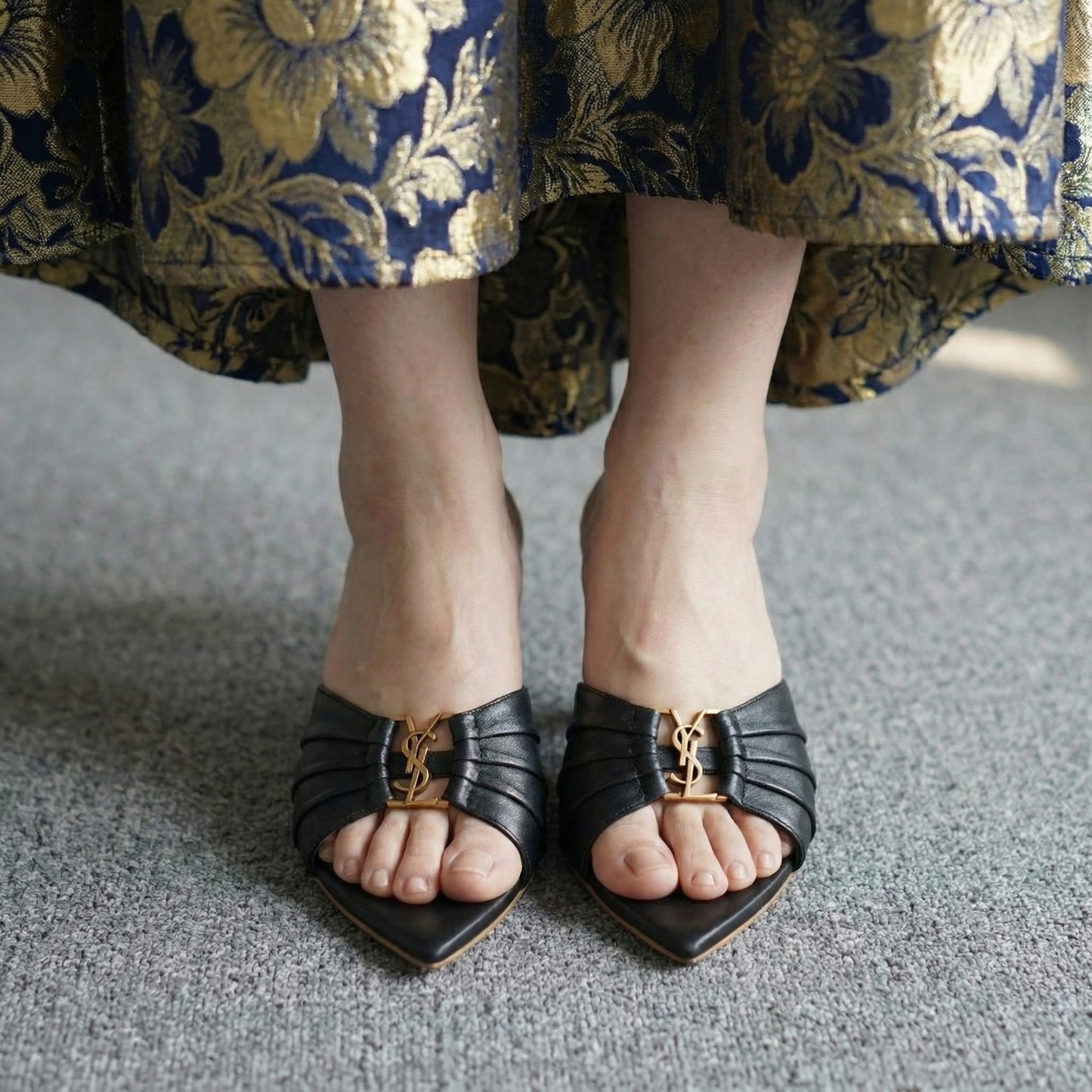 Premium Elegant Ladies Slip-On Heels – Pointed Toe | Comfortable Party & Casual Sandals