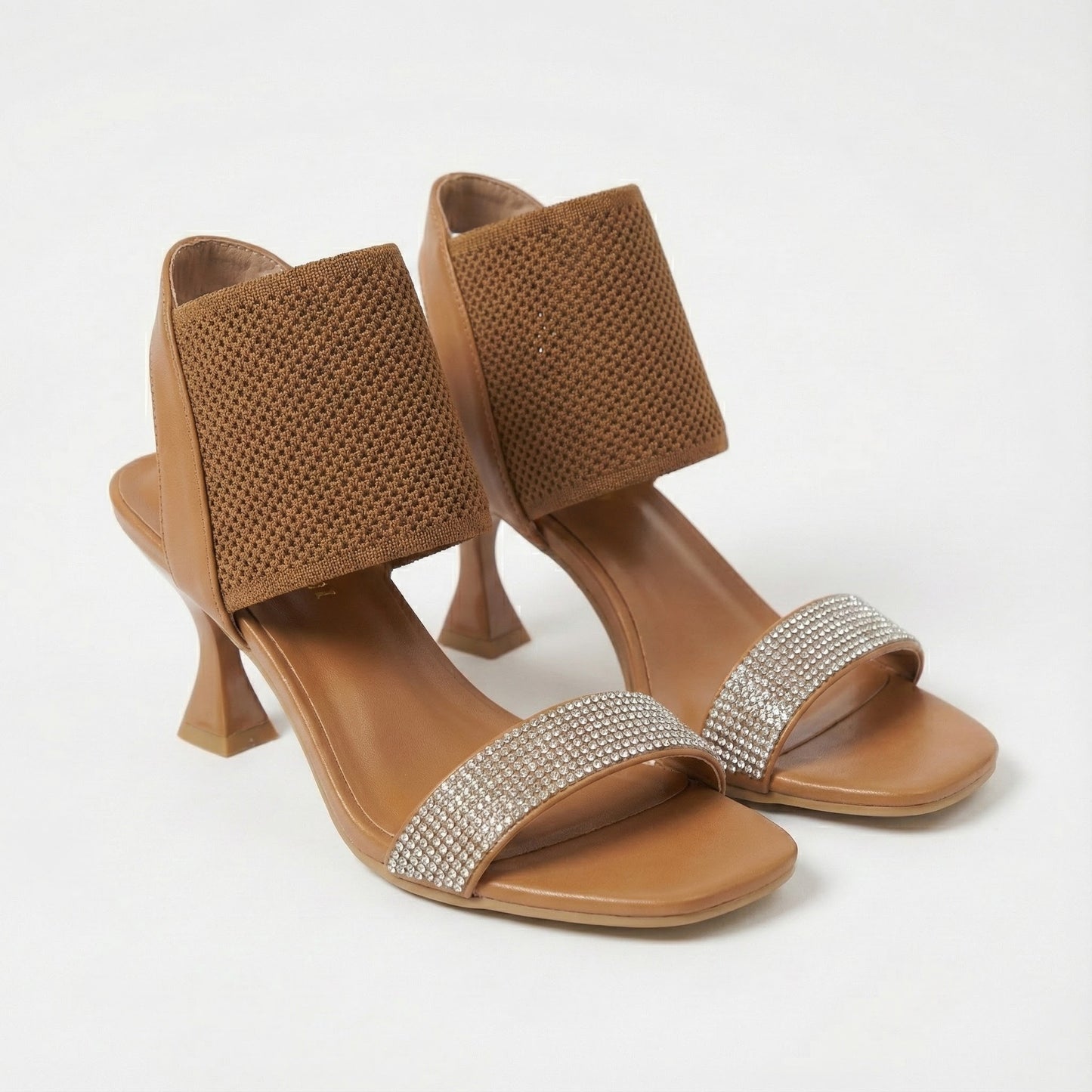 Slide Stuart Weitzman Brown Sandals 3 Inch Heels Stylish Heel