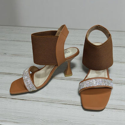 Slide Stuart Weitzman Brown Sandals 3 Inch Heels Stylish Heel