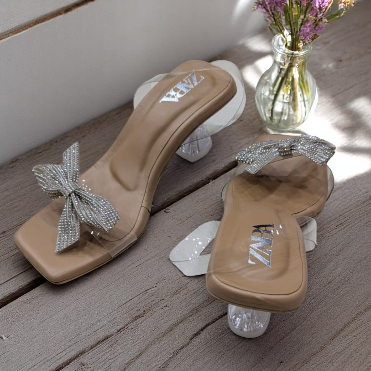 High Heels Sandal Luxury Designs Heels White Stone Sandal