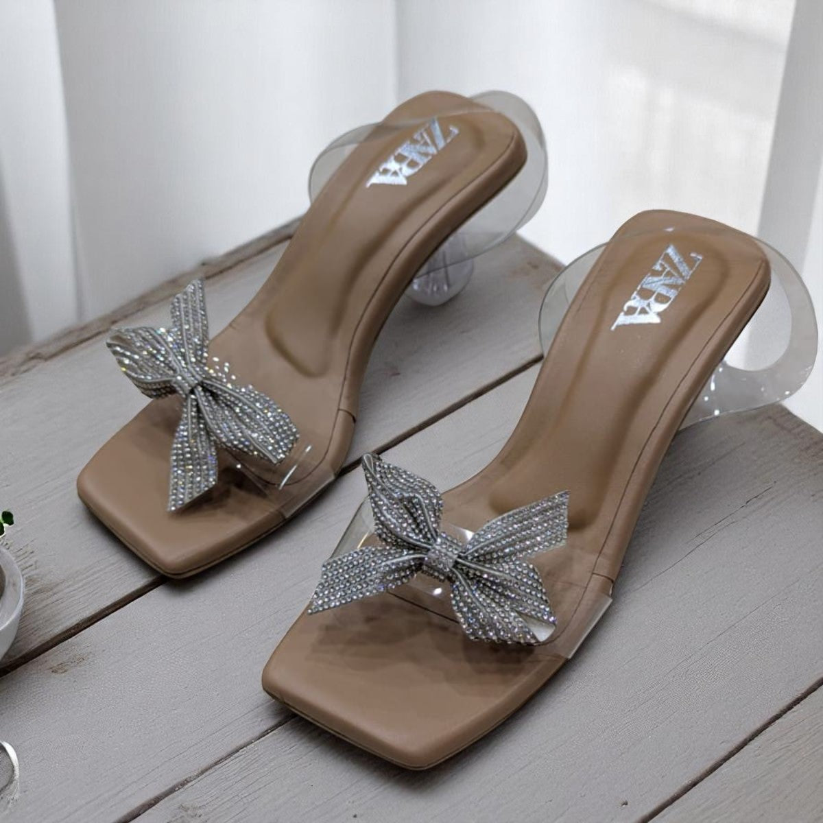 High Heels Sandal Luxury Designs Heels White Stone Sandal